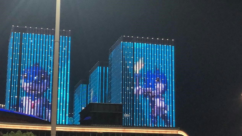軍運(yùn)會夜景圖片